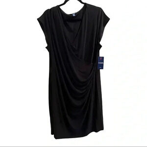 Chaps Black Short Sleeve Dress•Size 22W•Great Dress for the Office/Work•